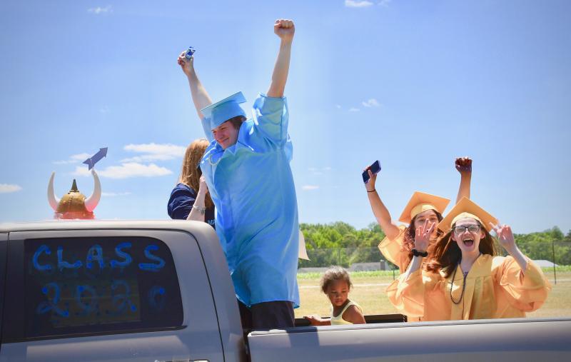 Cape Henlopen High School graduation is a combination of a virtual and drive-thru event June 9 at Hudson Fields.